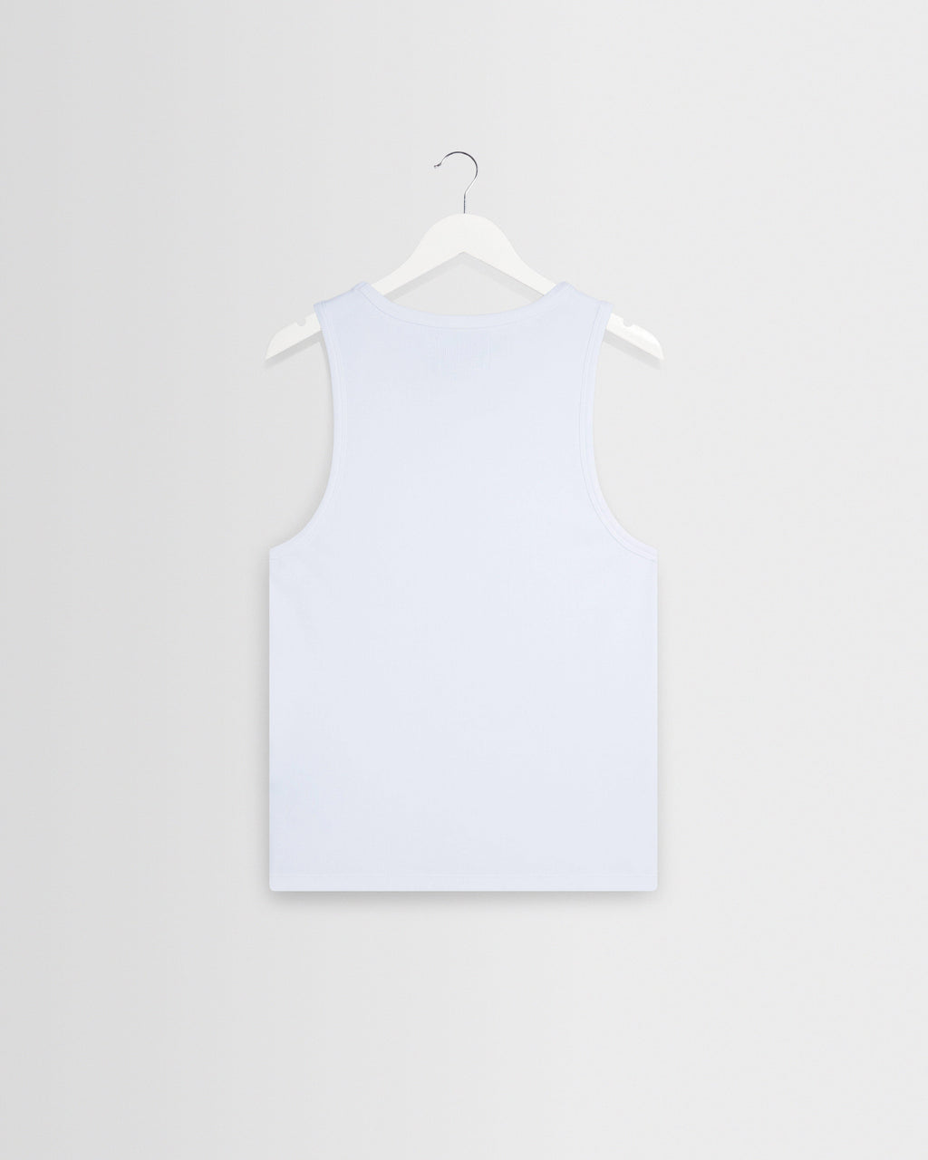 Montague - White Ribbed Organic Cotton Vest