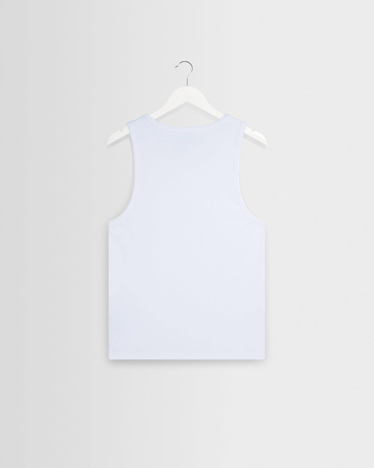 Montague - White Ribbed Organic Cotton Vest