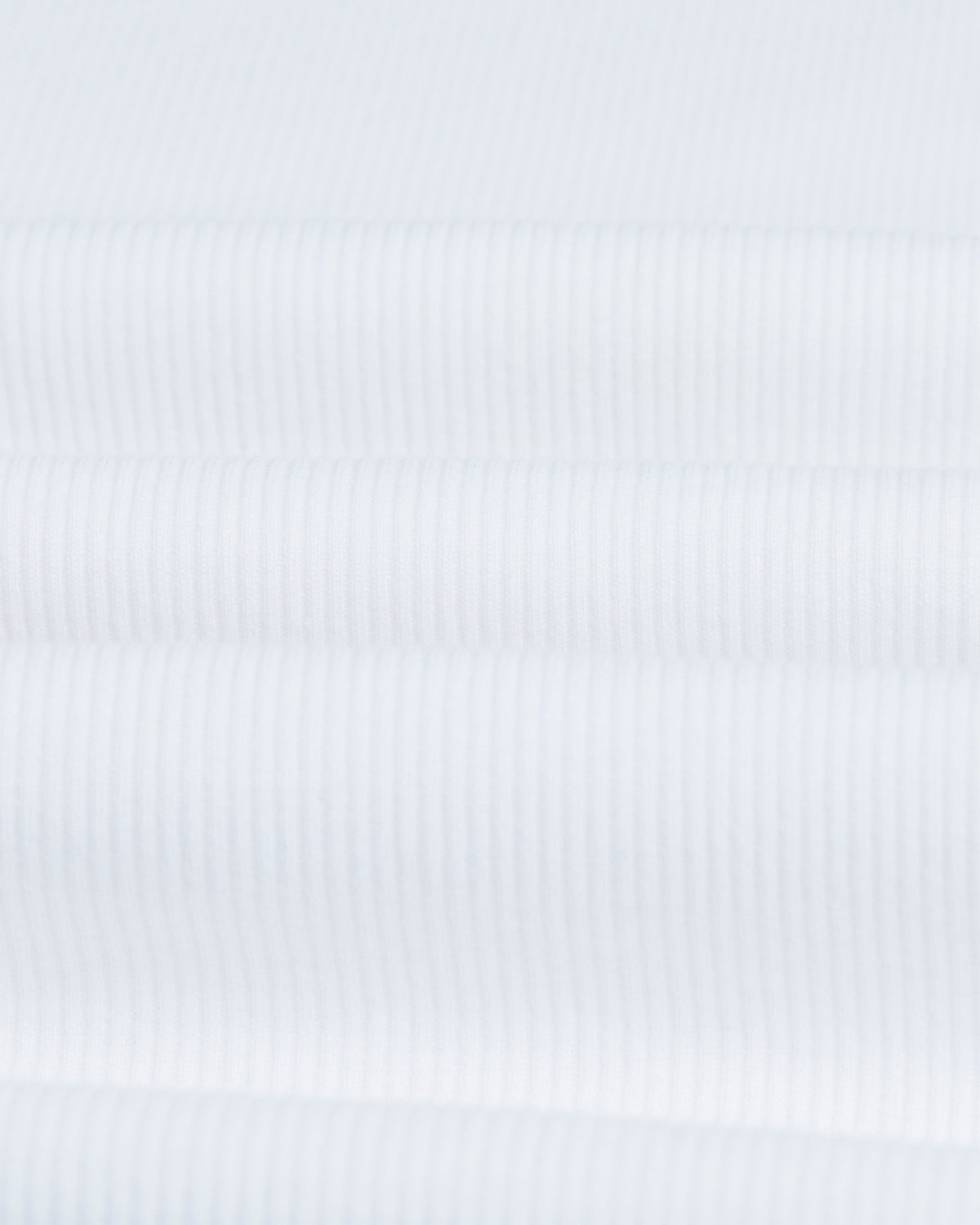 Montague - White Ribbed Organic Cotton Vest