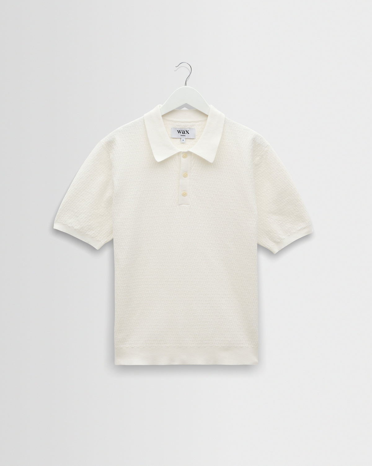 Naples - Ecru Retro Diamond Knitted Polo