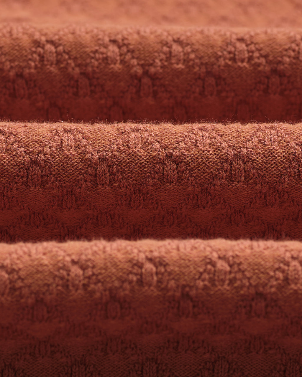 Naples - Rust Retro Diamond Knitted Polo