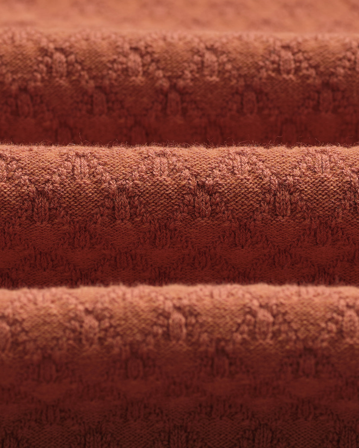 Naples - Rust Retro Diamond Knitted Polo