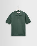 Naples - Sea Green Retro Diamond Knitted Polo