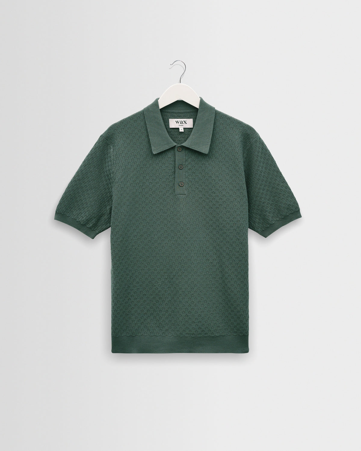 Naples - Sea Green Retro Diamond Knitted Polo