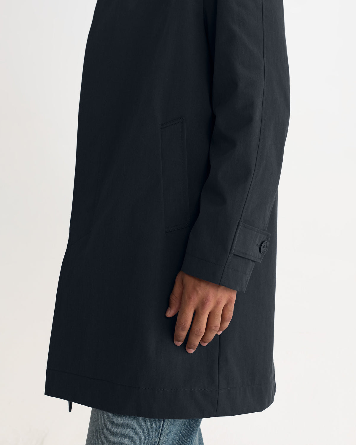 Navarino - Dark Navy Water Repellent Twill Mac