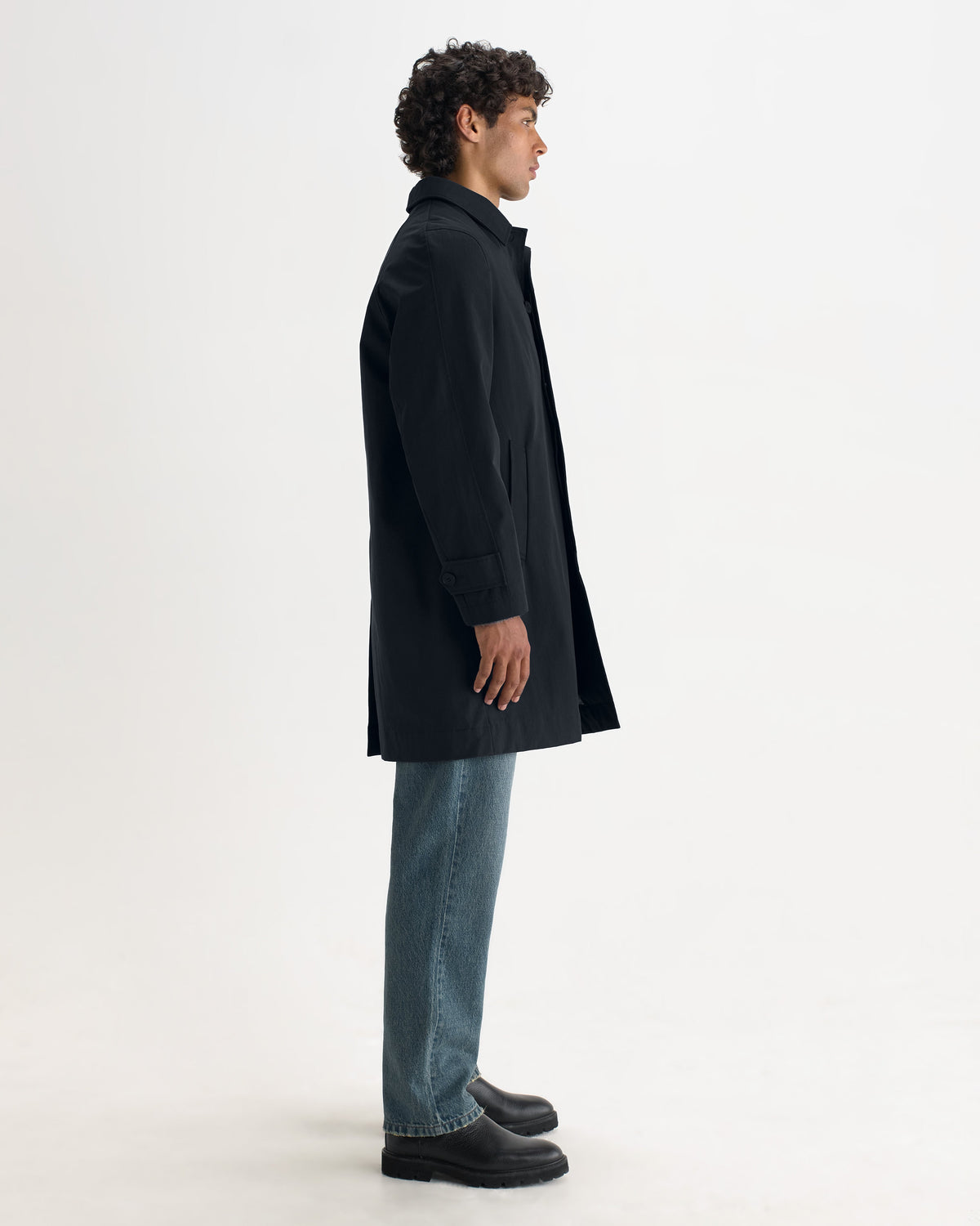 Navarino - Dark Navy Water Repellent Twill Mac
