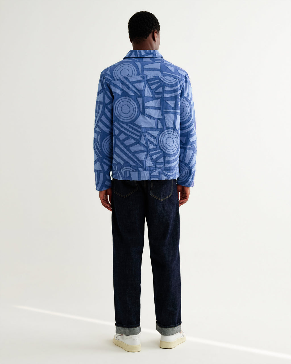 Park - Bright Blue Tonal Applique Jacket