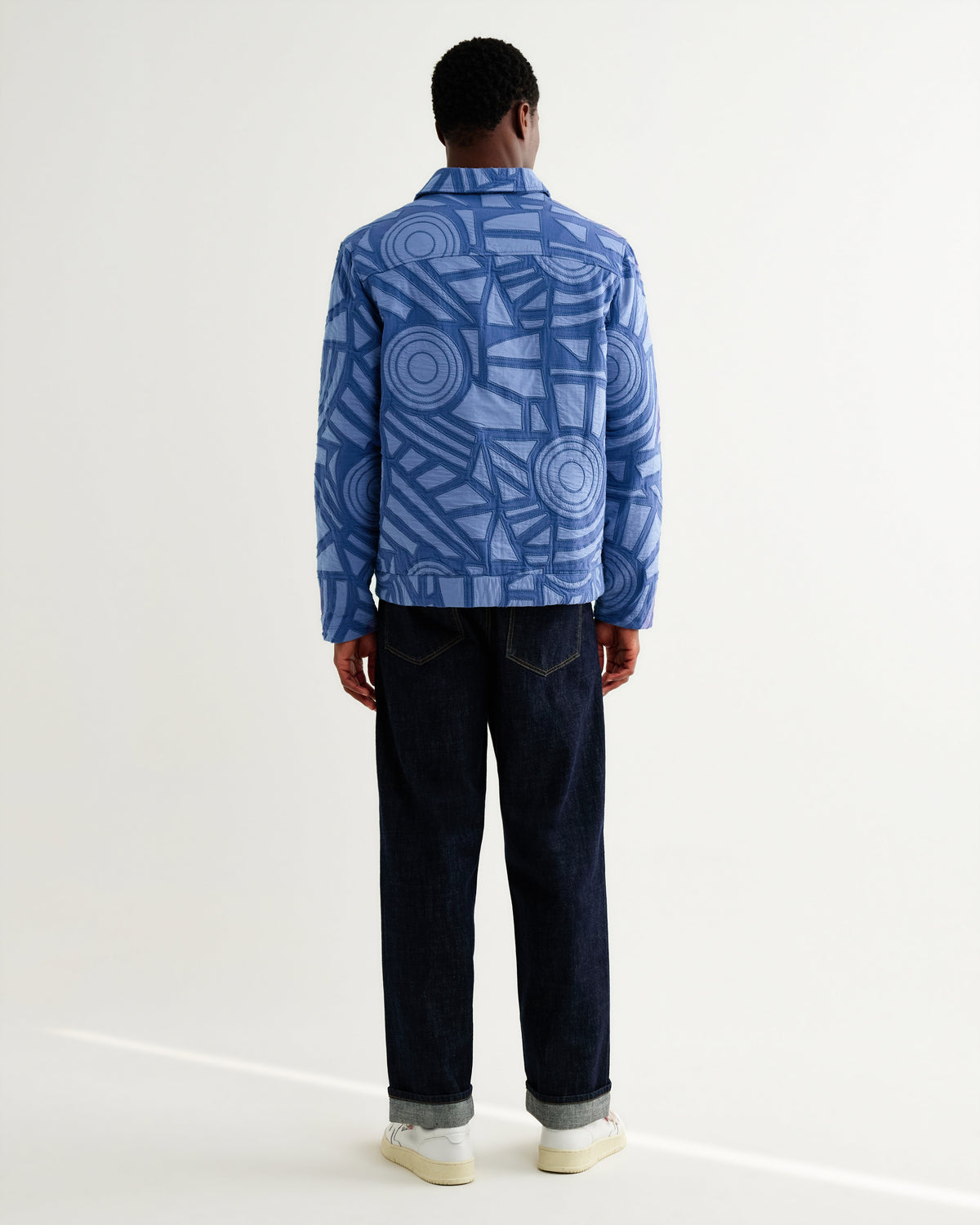 Park - Bright Blue Tonal Applique Jacket