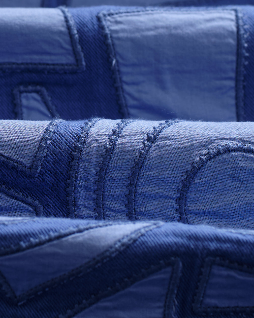 Park - Bright Blue Tonal Applique Jacket