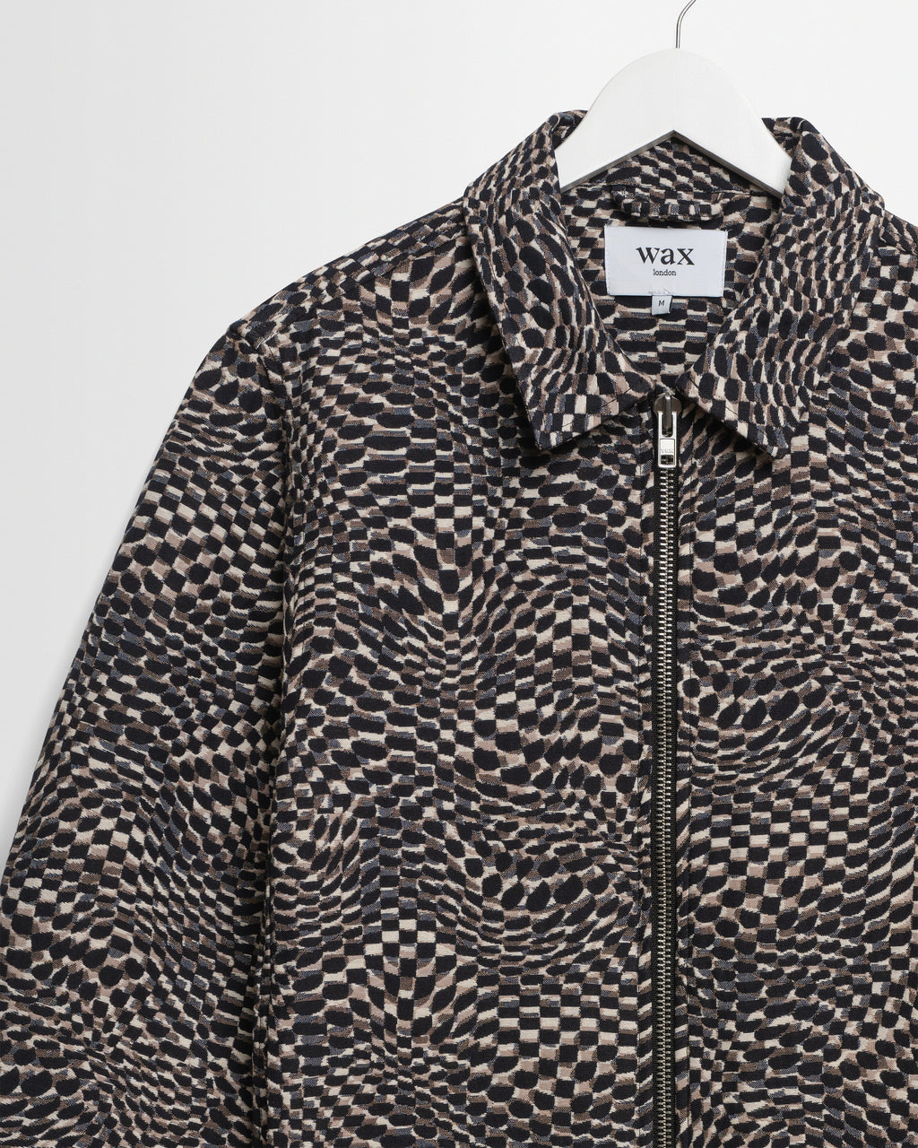 Park - Navy And Brown Wave Jacquard Jacket