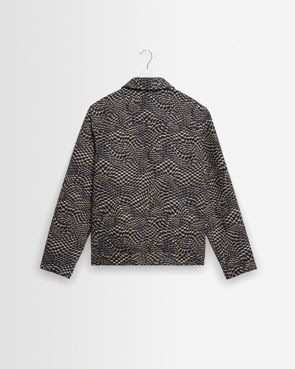 Park - Navy And Brown Wave Jacquard Jacket