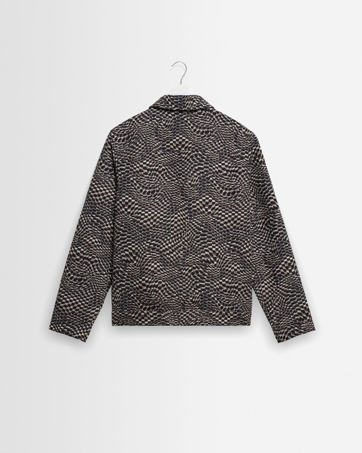 Park - Navy And Brown Wave Jacquard Jacket