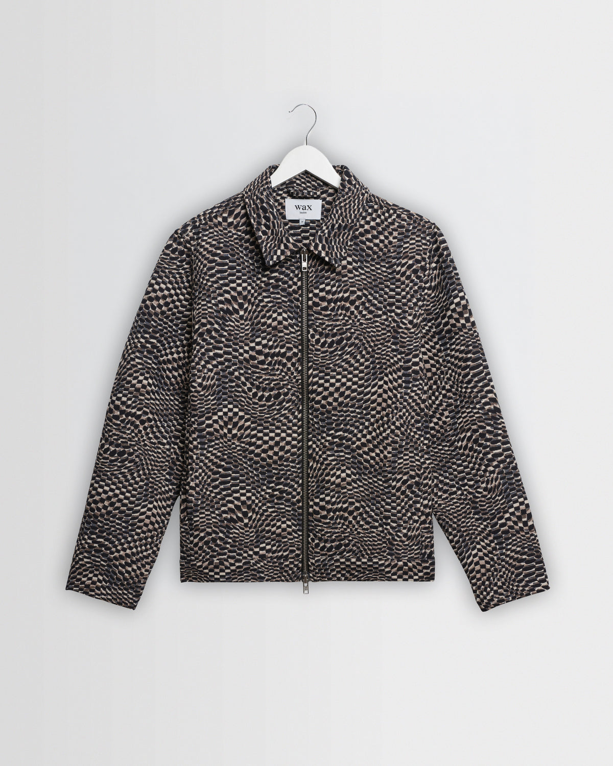 Park - Navy And Brown Wave Jacquard Jacket
