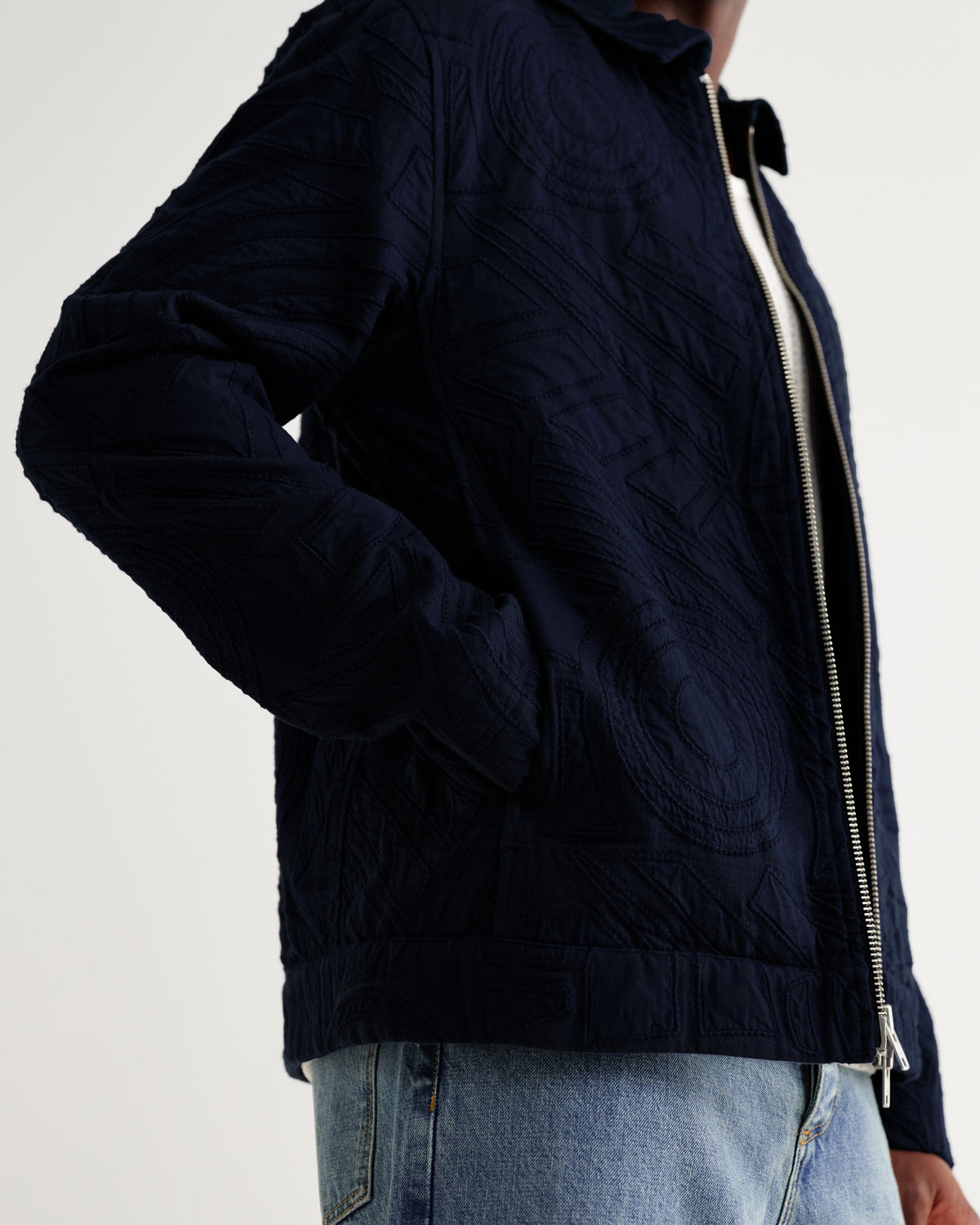 Park - Navy Tonal Applique Jacket