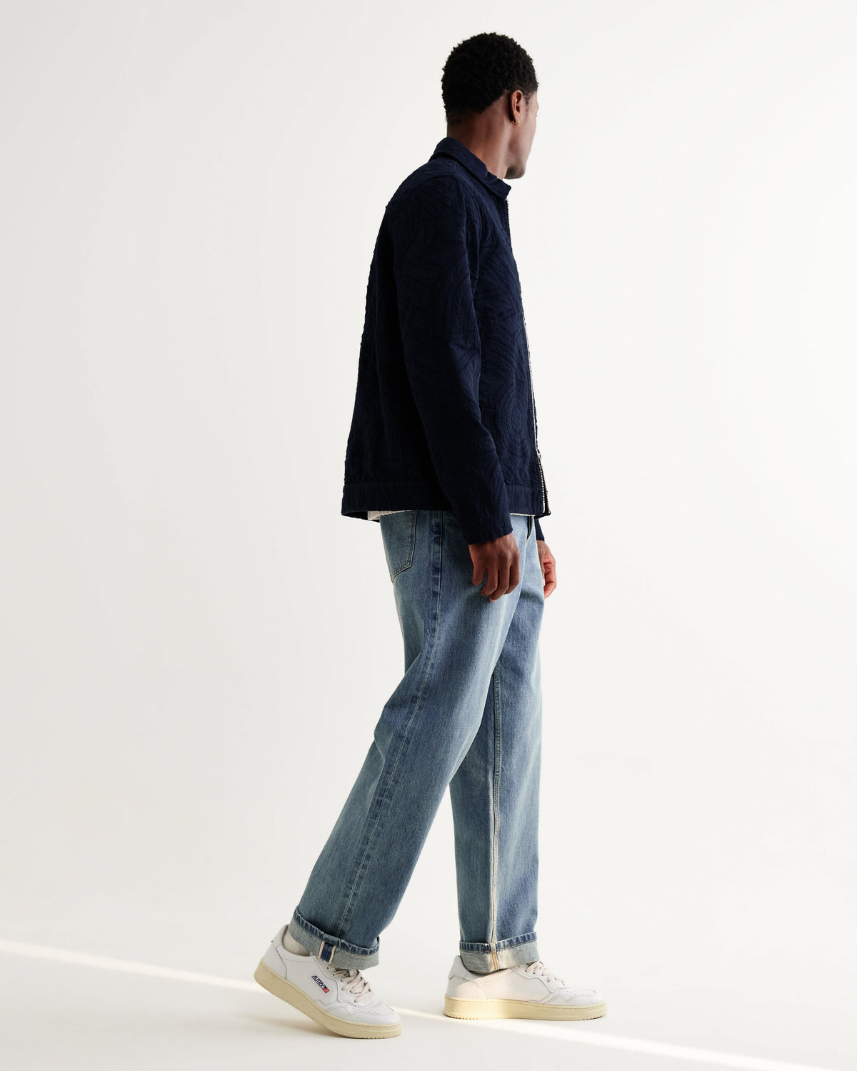 Park - Navy Tonal Applique Jacket