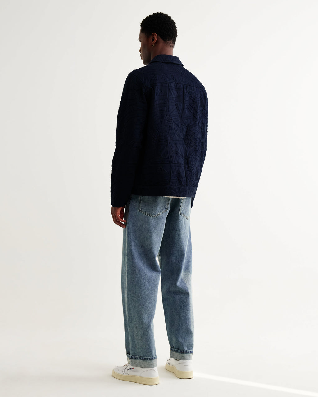 Park - Navy Tonal Applique Jacket