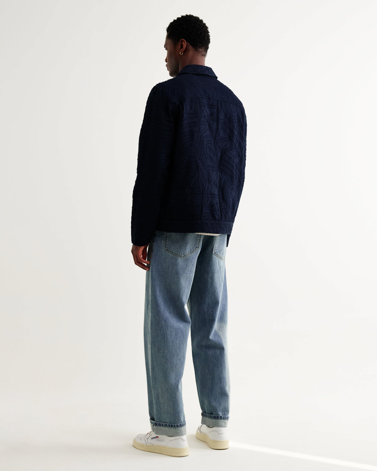 Park - Navy Tonal Applique Jacket