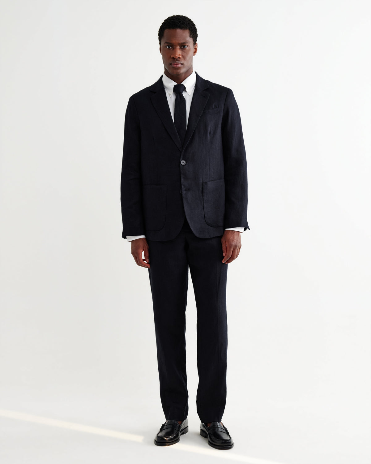 Pavillion - Navy Linen Tie