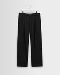 Piper - Black Wool Blend Twill Trouser