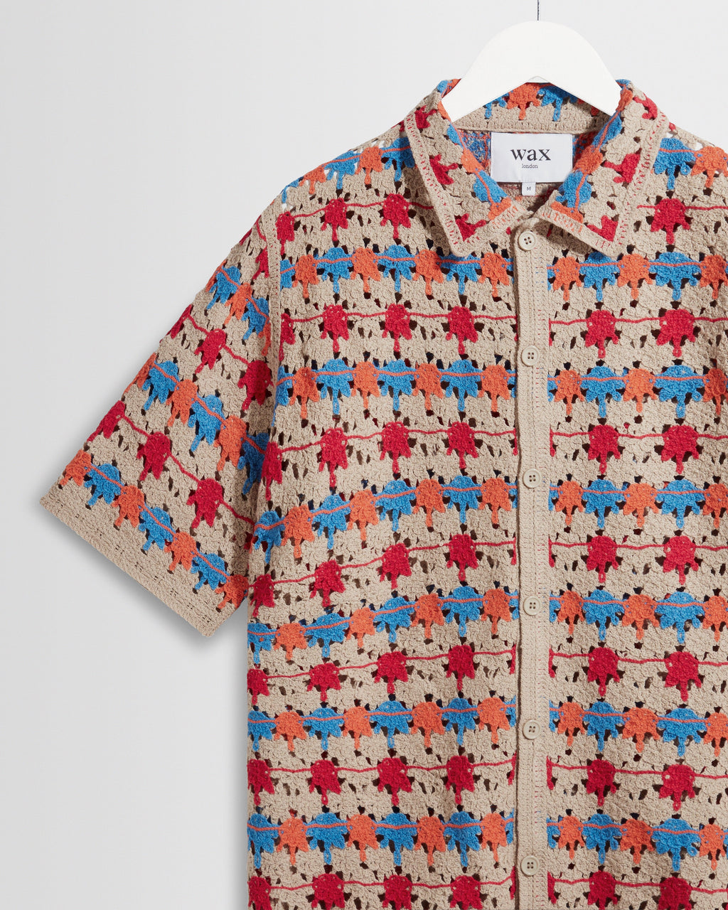 Porto - Multicolour Splash Crochet Shirt