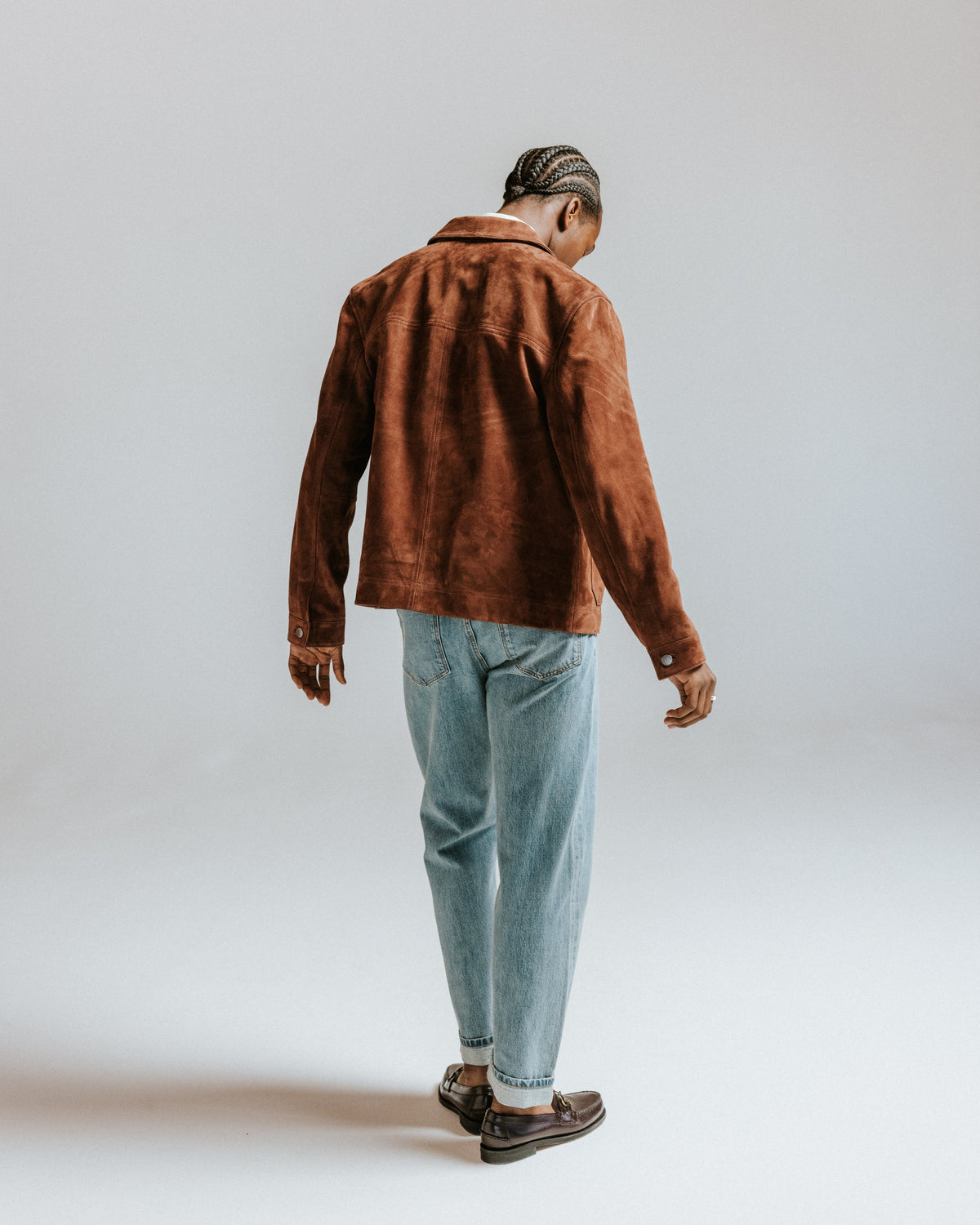 Robin - Brown Suede Chore Jacket