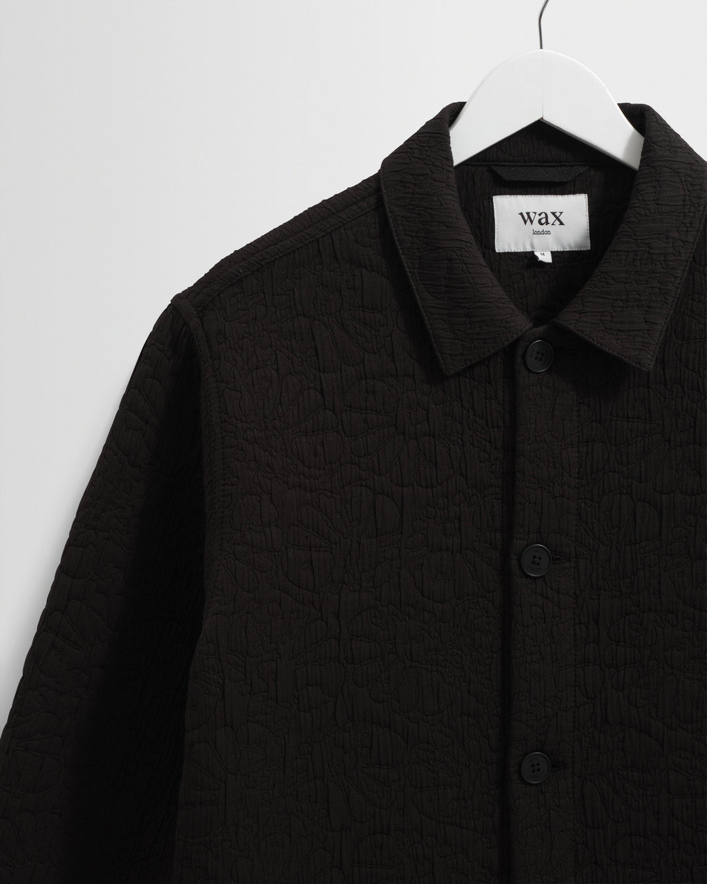 Rockley - Black Floral Quilted Cotton Overshirt