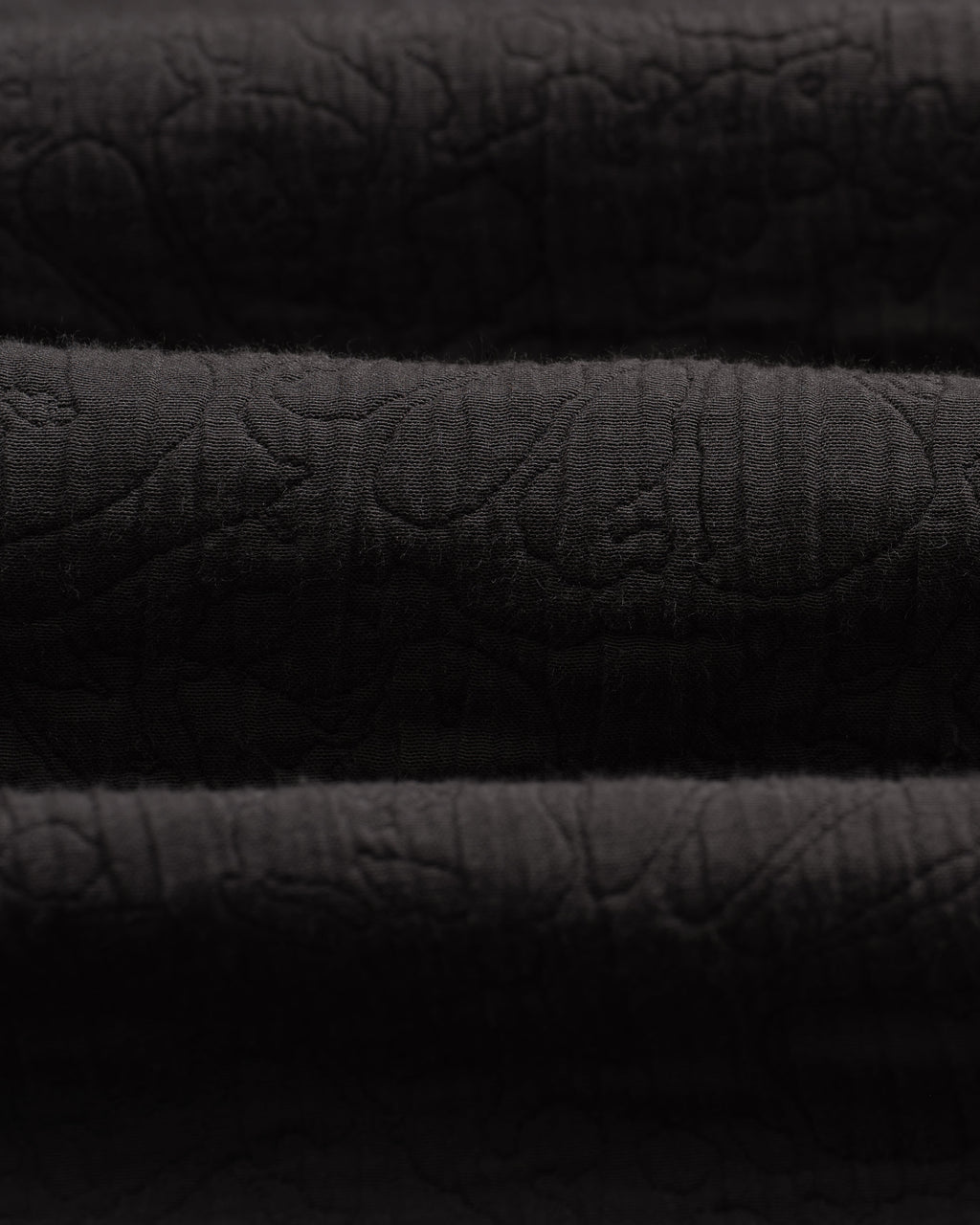 Rockley - Black Floral Quilted Cotton Overshirt