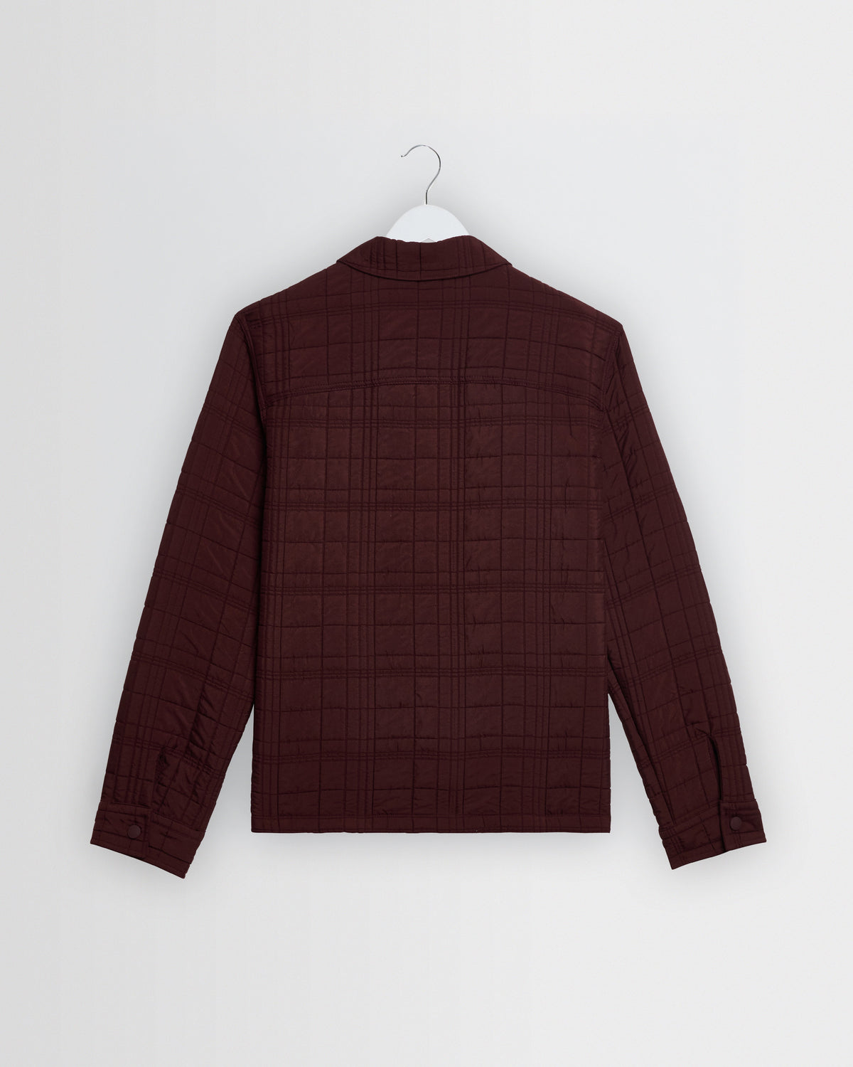 Romer - Dark Burgundy Quilted Check Overshirt