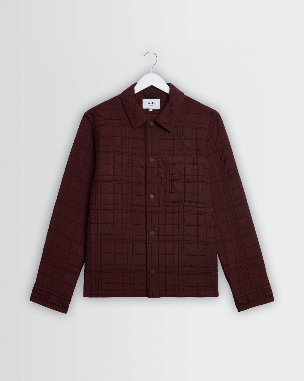 Romer - Dark Burgundy Quilted Check Overshirt
