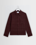 Romer - Dark Burgundy Quilted Check Overshirt
