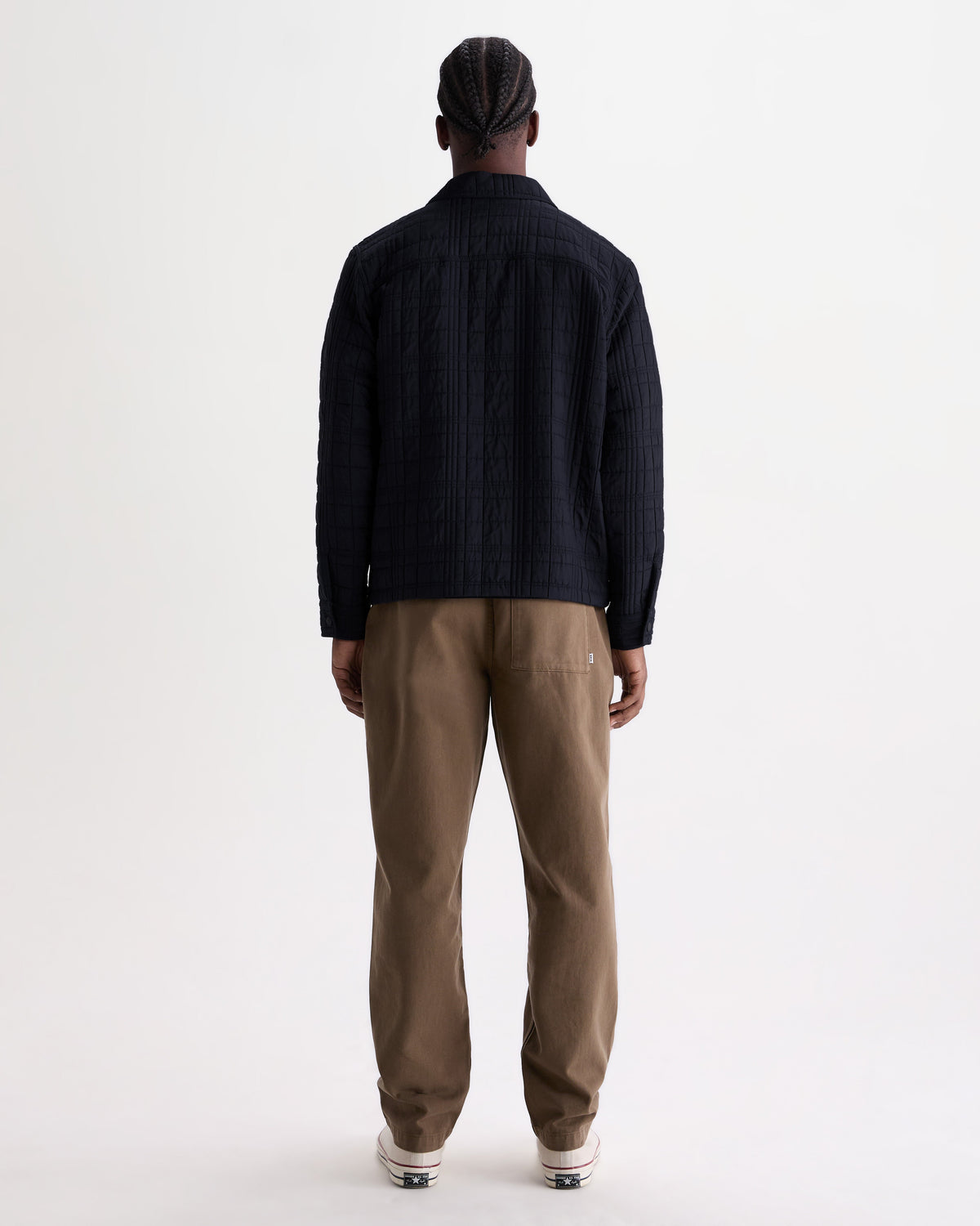 Romer - Navy Quilted Check Overshirt