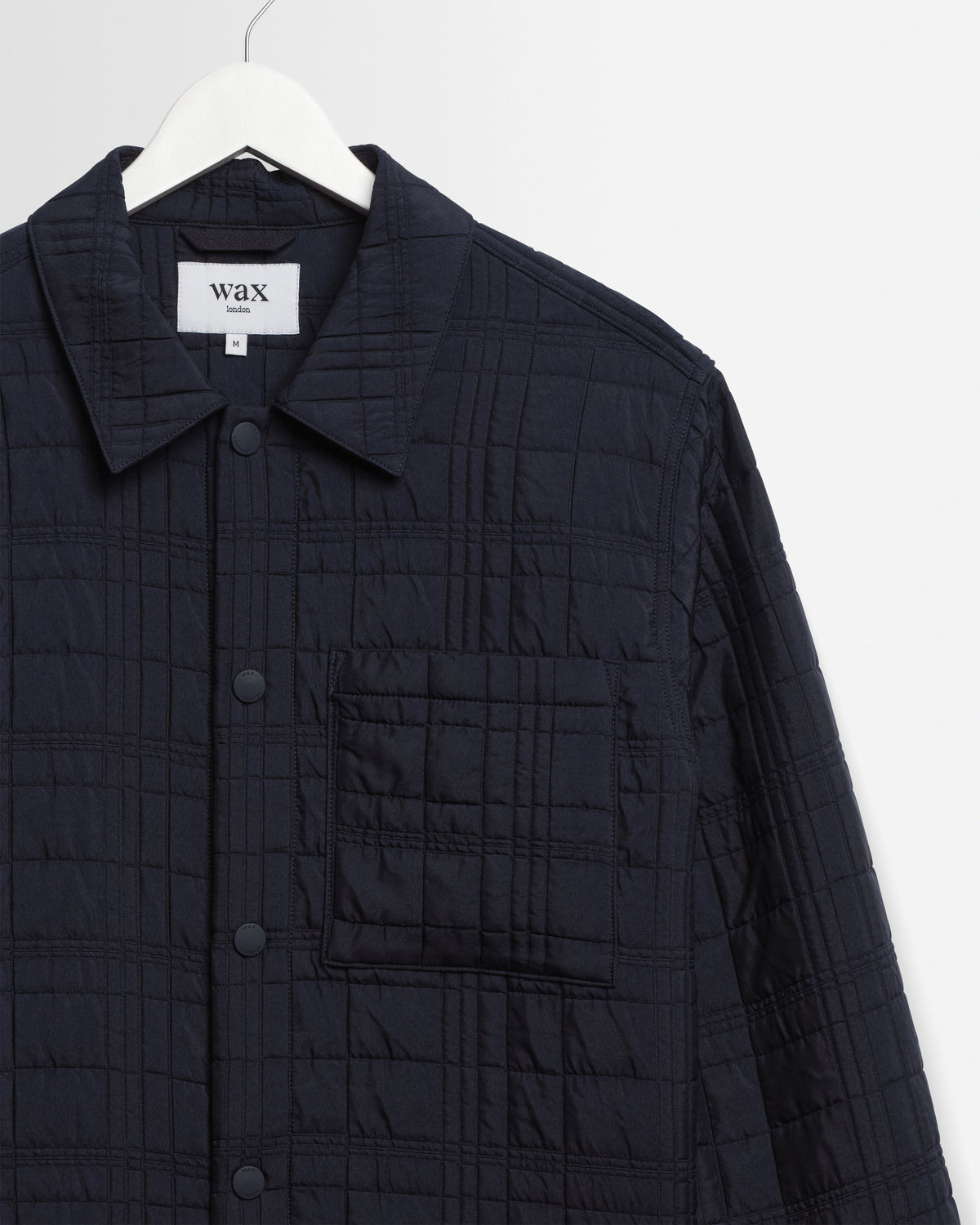 Romer - Navy Quilted Check Overshirt