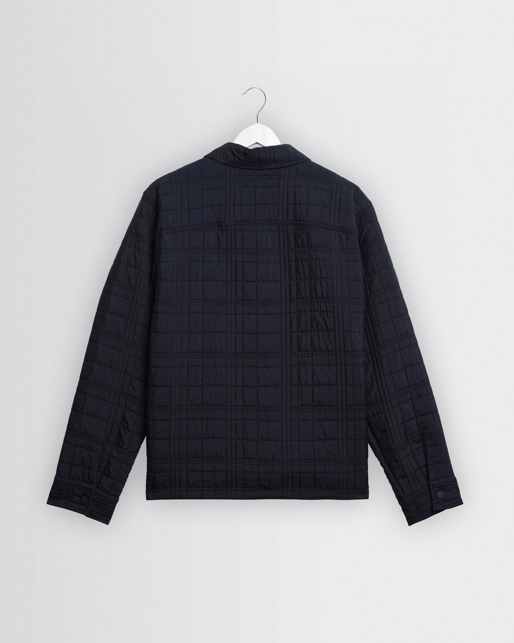 Romer - Navy Quilted Check Overshirt
