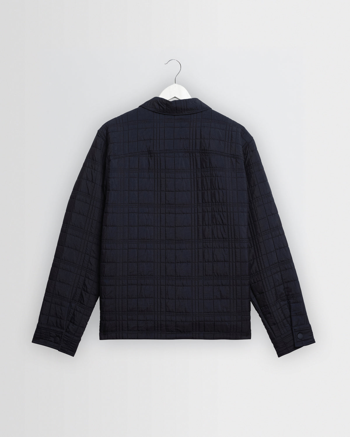 Romer - Navy Quilted Check Overshirt