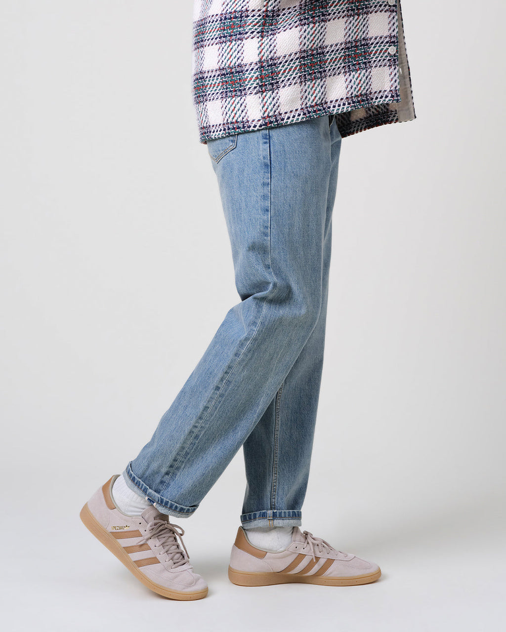 Russell - Blue Wash Selvedge Straight Fit Denim Jeans