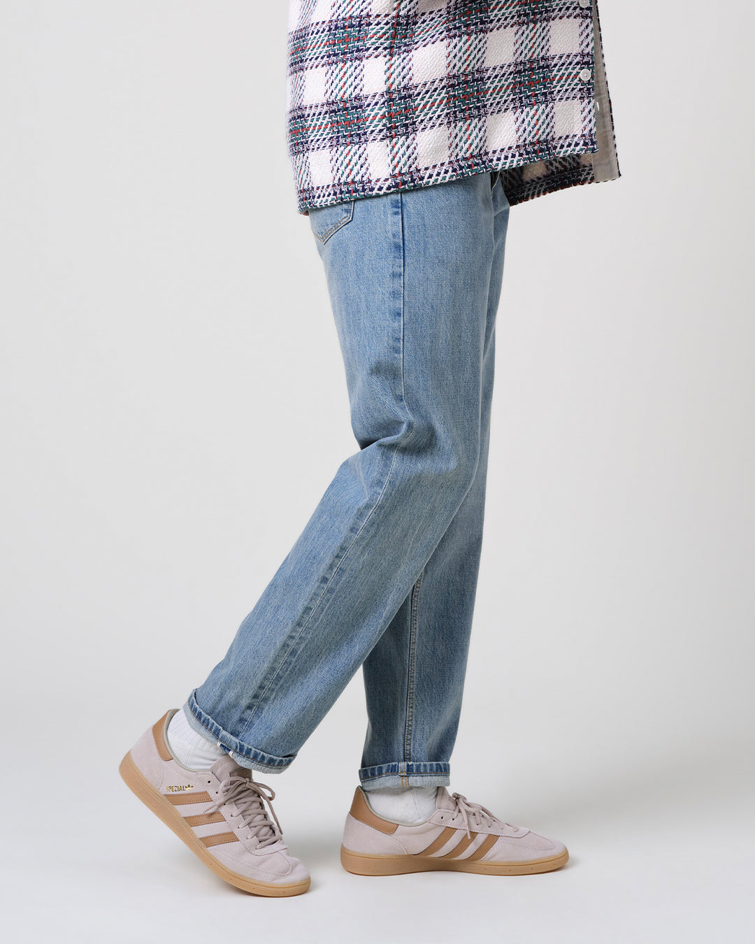 Russell - Blue Wash Selvedge Straight Fit Denim Jeans