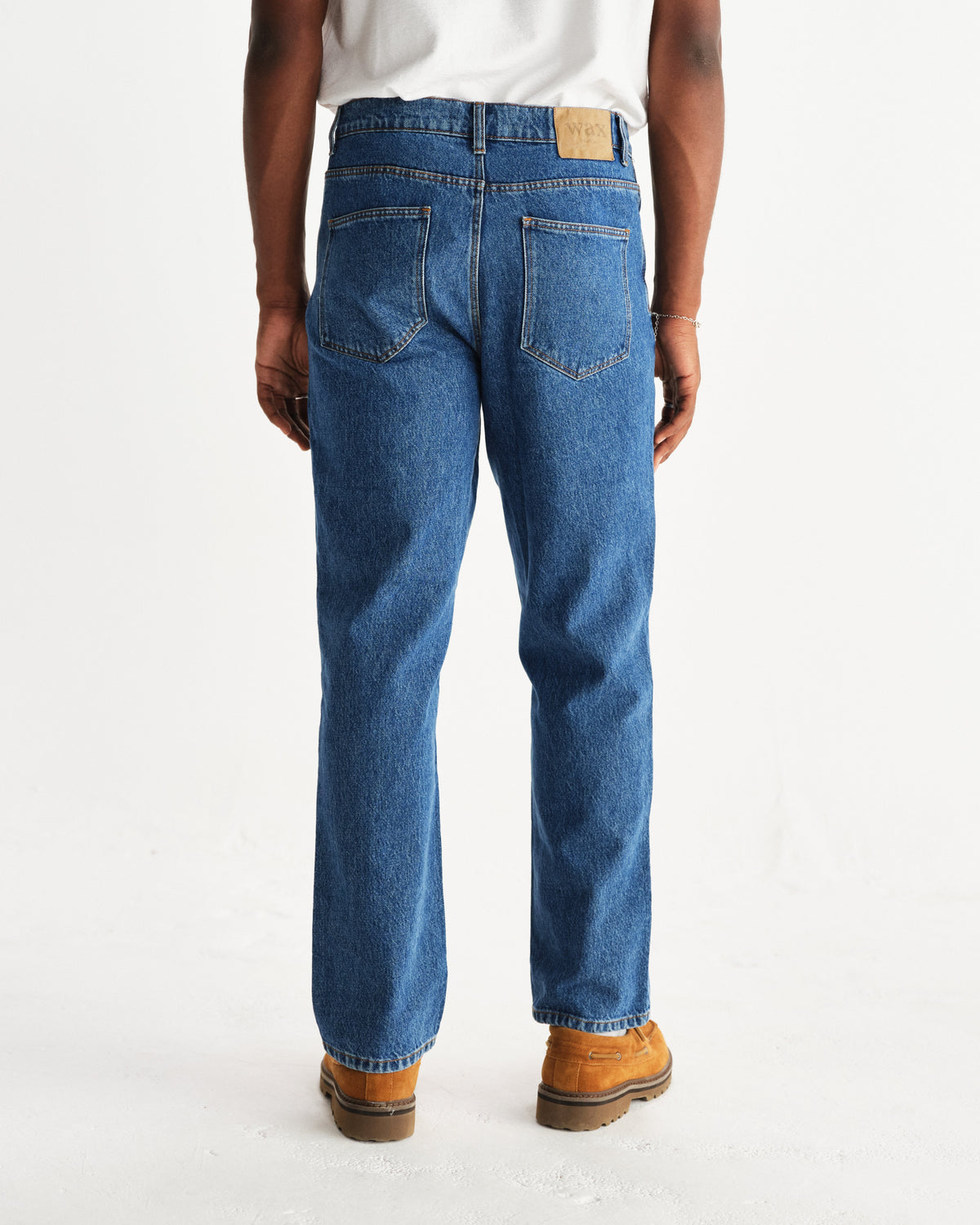 Russell - Mid Blue Straight Fit Denim Jeans