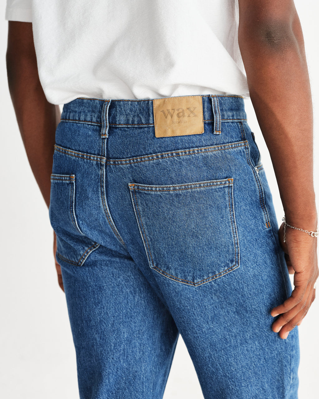 Russell - Mid Blue Straight Fit Denim Jeans