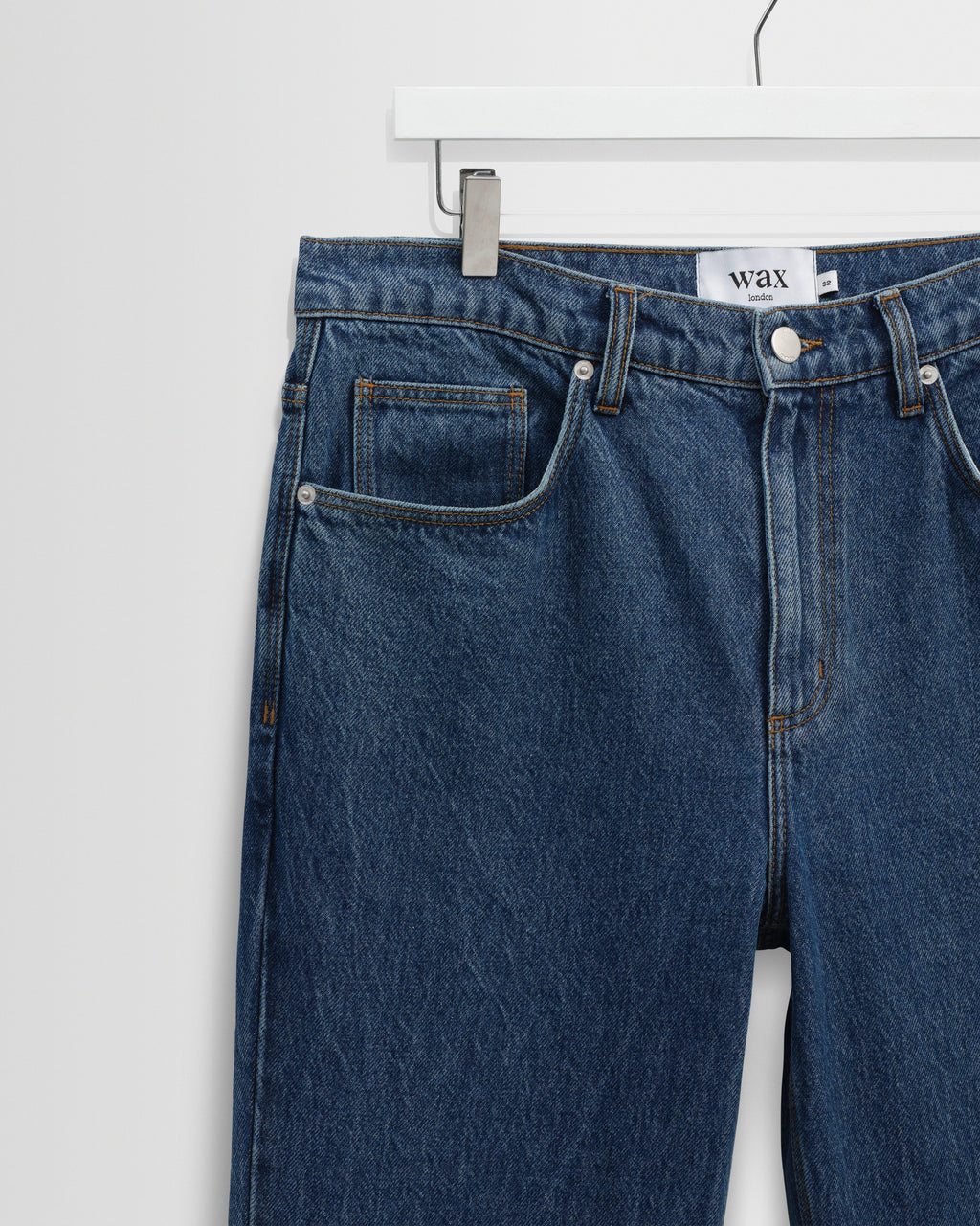 Russell - Mid Blue Straight Fit Denim Jeans