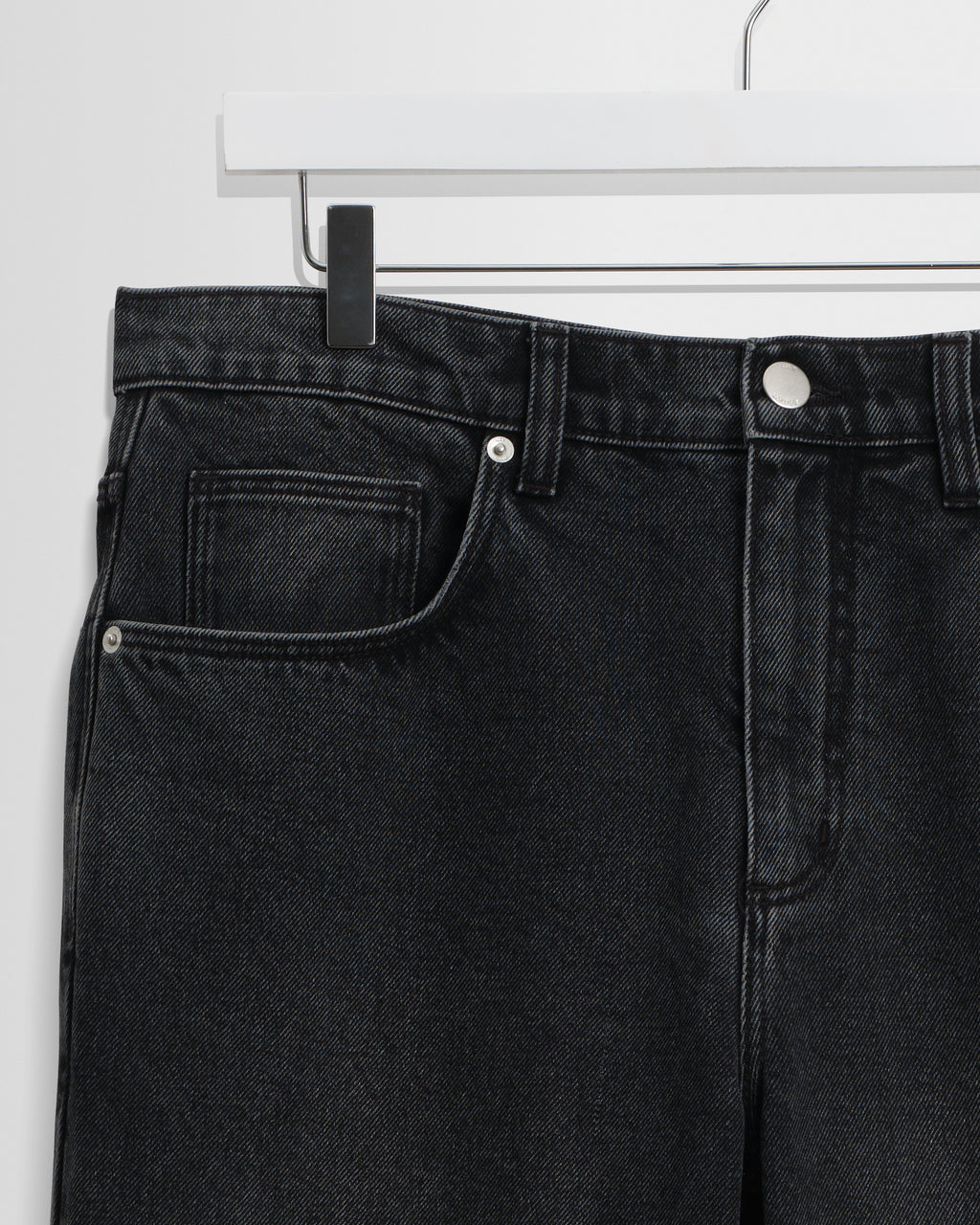 Russell - Washed Black Straight Fit Denim Jeans