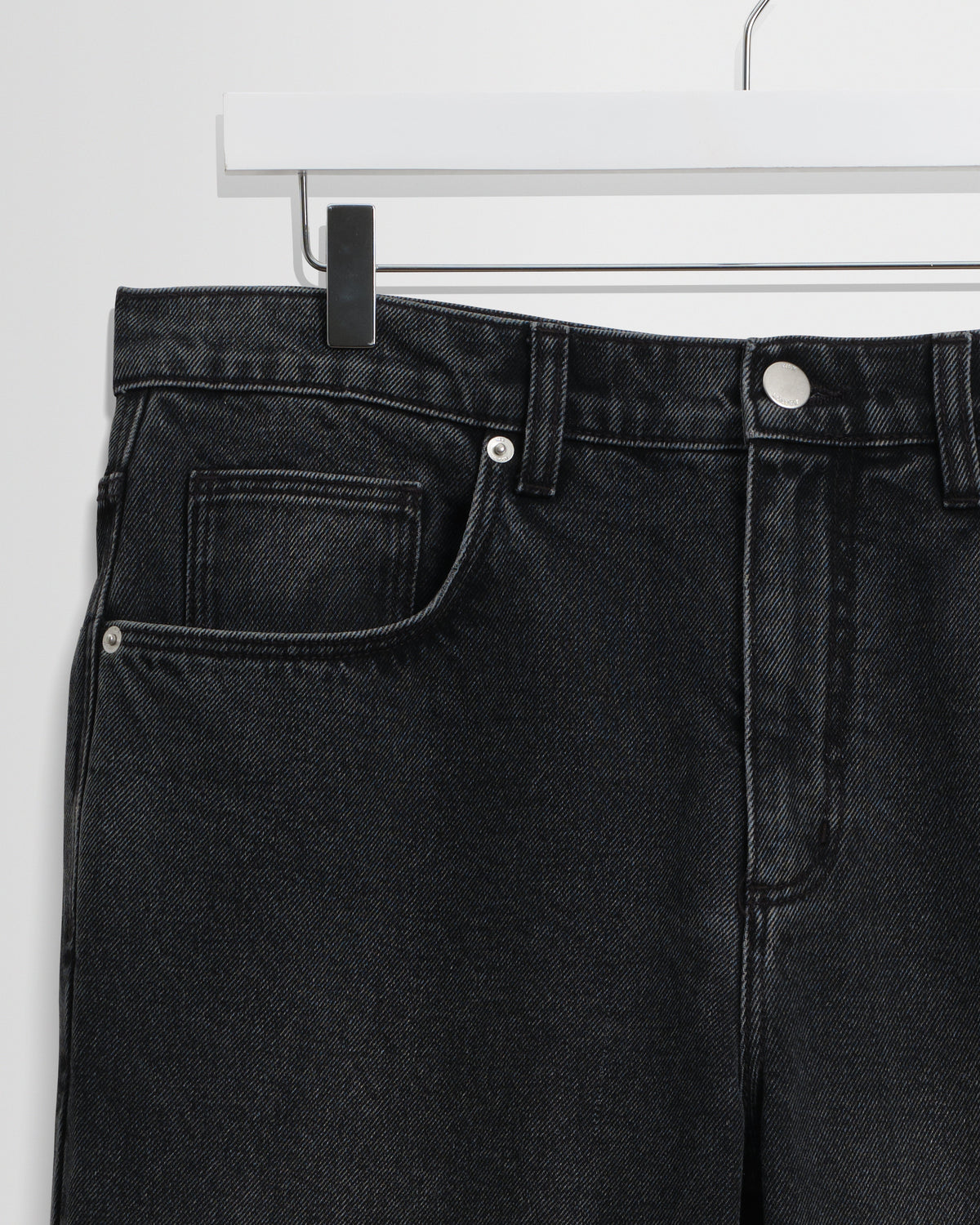 Russell - Washed Black Straight Fit Denim Jeans