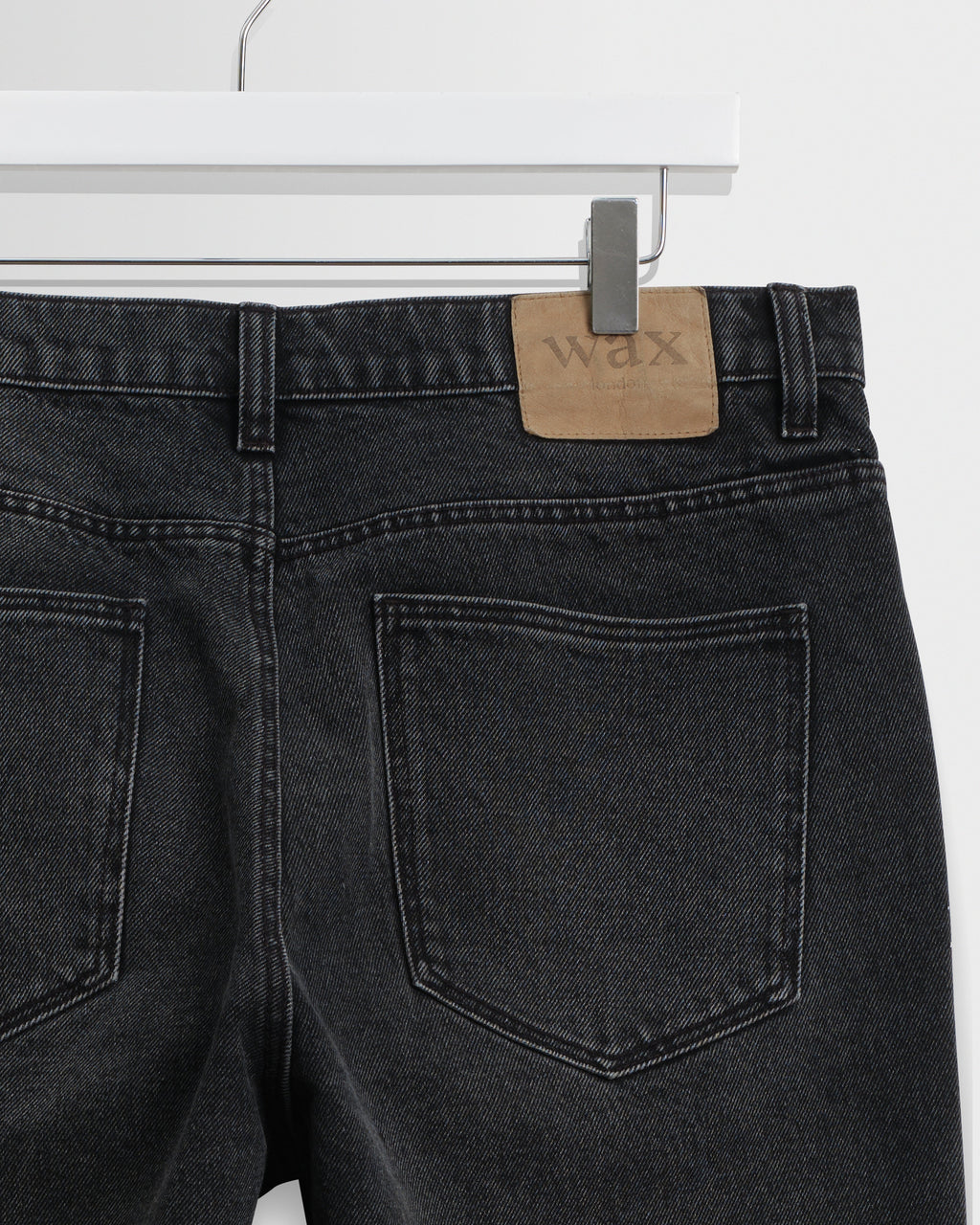 Russell - Washed Black Straight Fit Denim Jeans