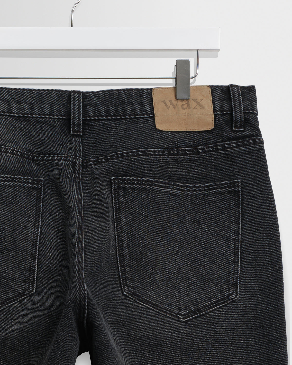 Russell - Washed Black Straight Fit Denim Jeans