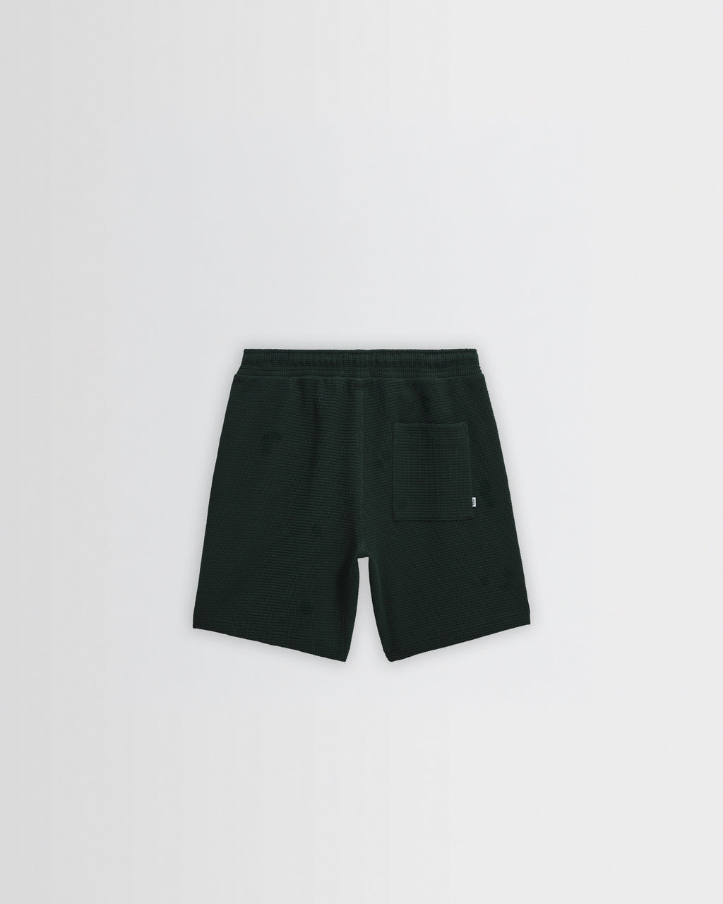 Sam - Bottle Green Textured Waffle Shorts