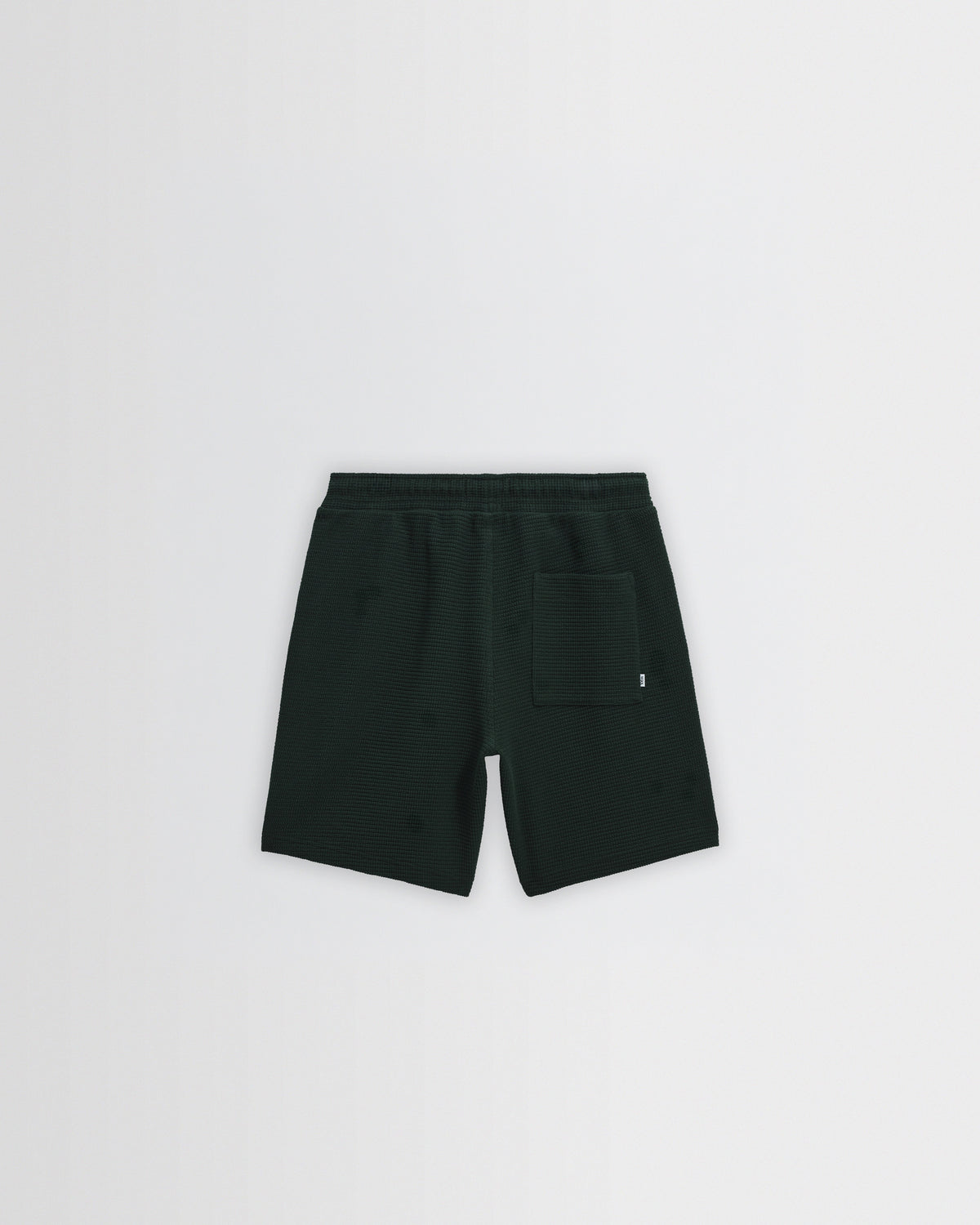 Sam - Bottle Green Textured Waffle Shorts