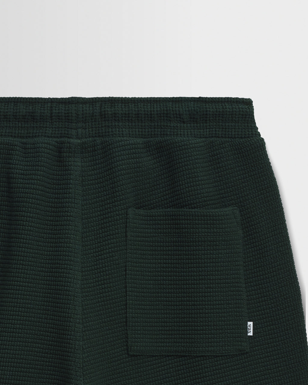 Sam - Bottle Green Textured Waffle Shorts