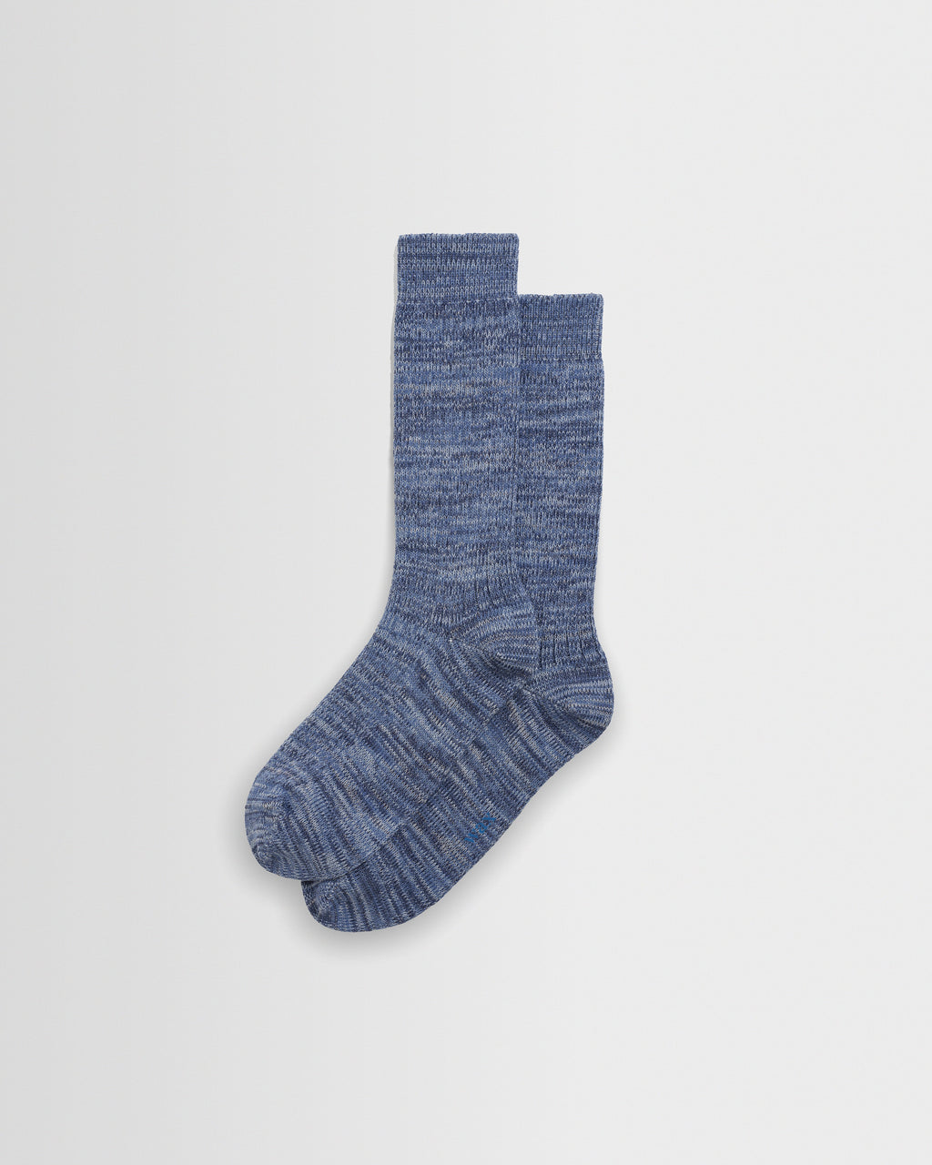 Sandwell - Blue And Multicolour Twisted Cotton Socks