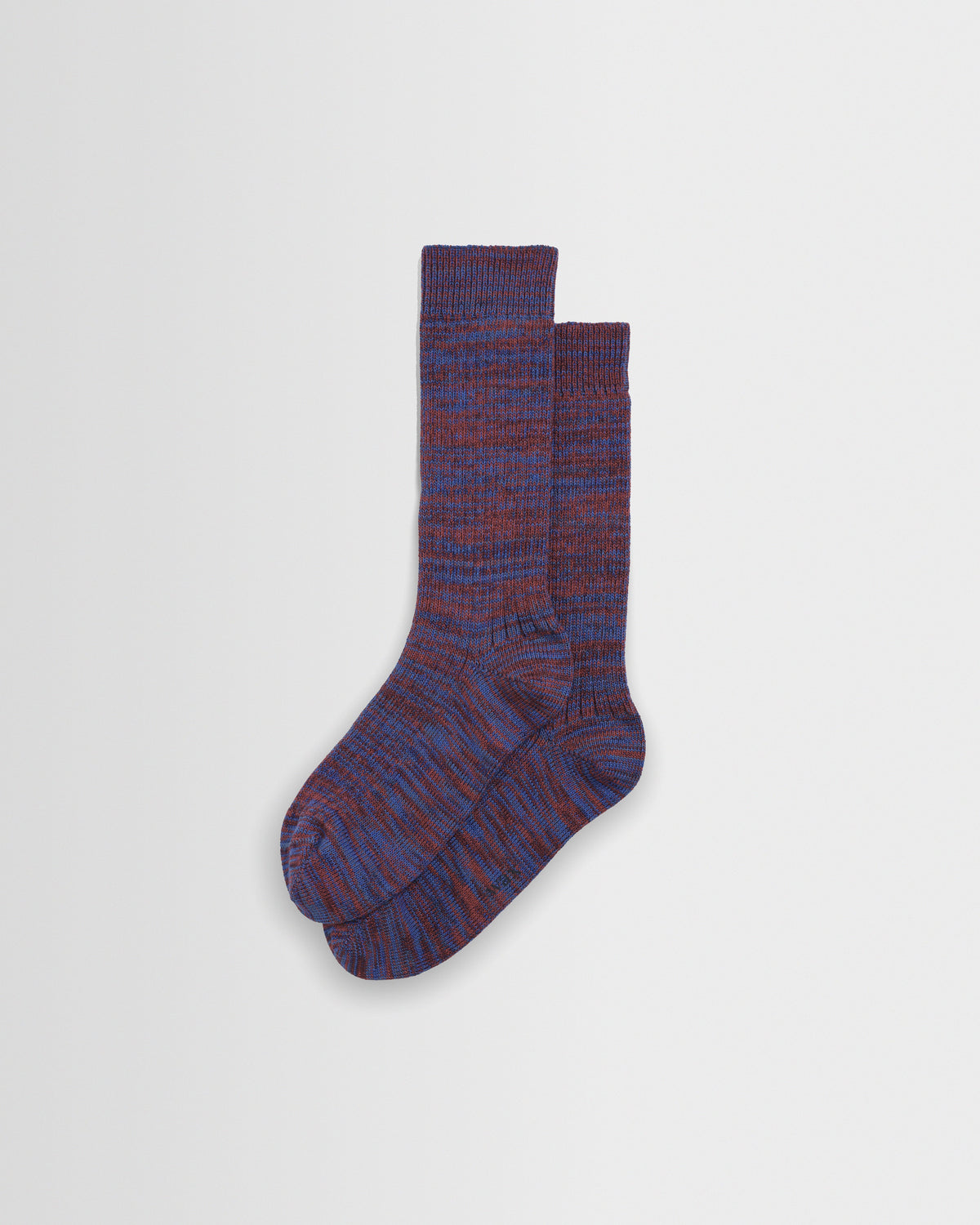 Sandwell - Blue And Red Twisted Cotton Socks