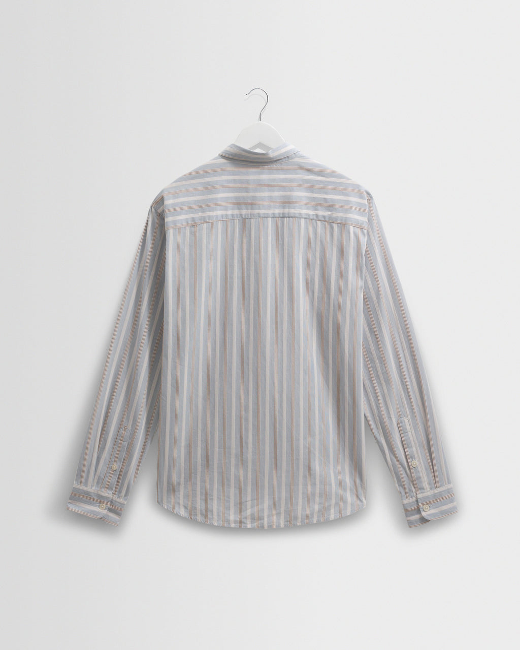 Shelly - Light Blue Dobby Stripe Cotton Shirt