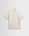 Shore - Ecru Textured Organic Cotton Polo Shirt